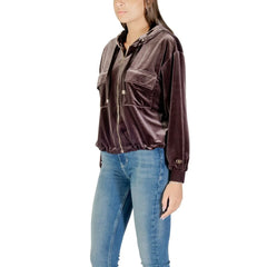 Liu Jo Brown Polyester Hoodie - IT42|M