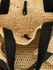 Loewe Beige Raffia Tote Bag