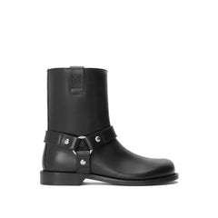 Loewe Black Calfskin Ankle Boots - EU40/US7