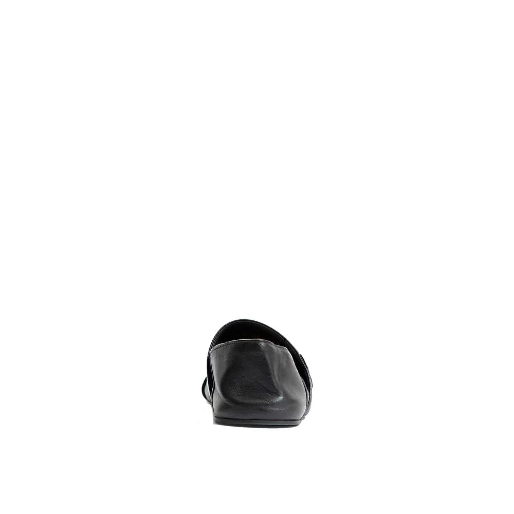 Pantoufles en veau noir Loewe