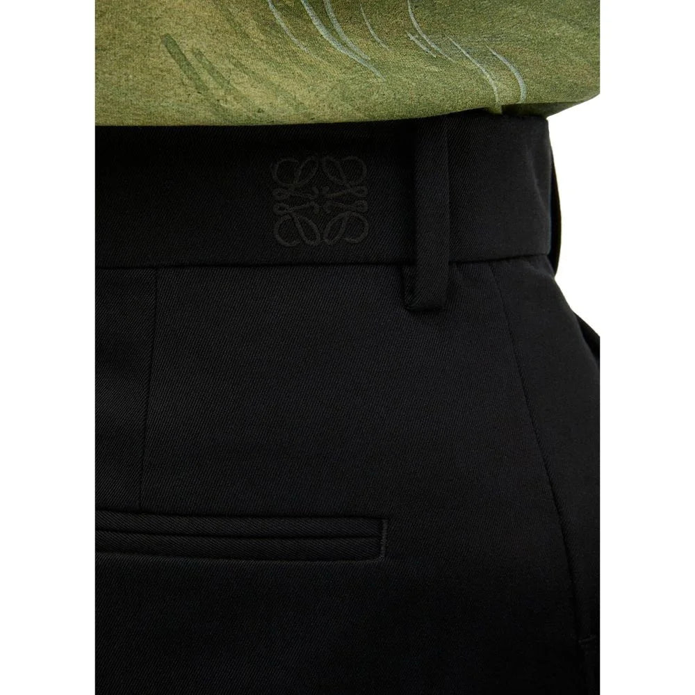 Loewe Black Cotton Casual Pants - 42