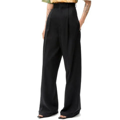 Loewe Black Cotton Casual Pants - 42