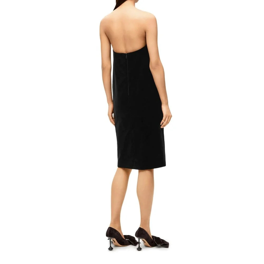 Loewe Black Cotton Cocktail Dress - 38
