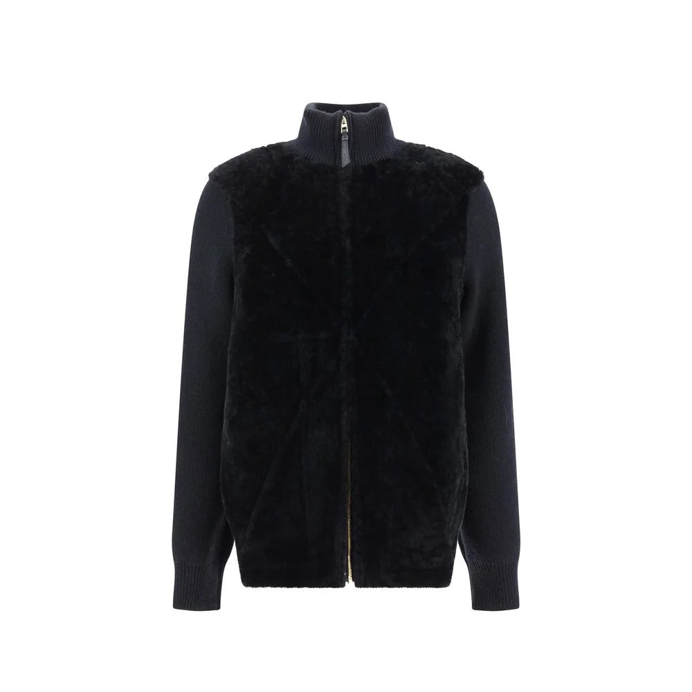 Loewe Black Lamb Fur Coat - 44