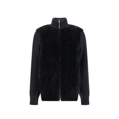 Loewe Black Lamb Fur Coat - 44