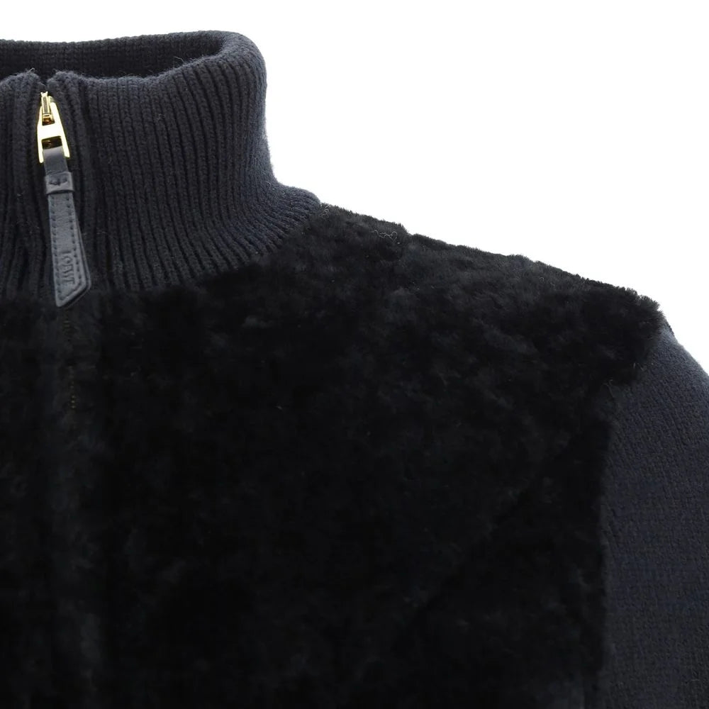 Loewe Black Lamb Fur Coat - 44