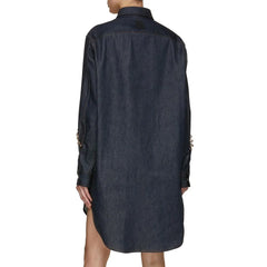 Loewe Blue Cotton Casual Dress - 42