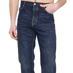 Loewe Blue Cotton Relaxed Fit Jeans