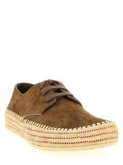 Loewe Brown Calfskin Espadrilles