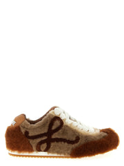 Loewe Brown Lamb Leather Low Top Sneakers - EU36/US6