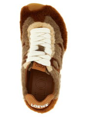 Loewe Brown Lamb Leather Low Top Sneakers - EU36/US6