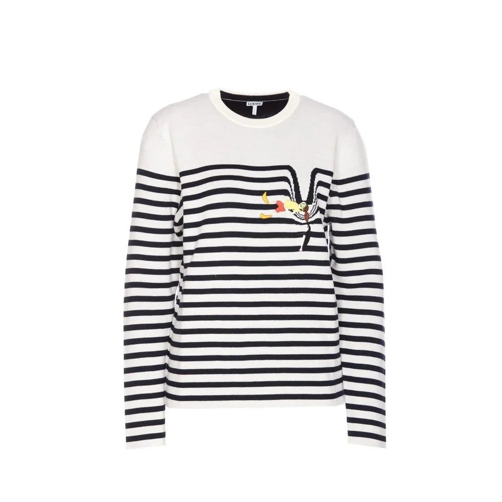 Loewe White Elastane Sweatshirt - M