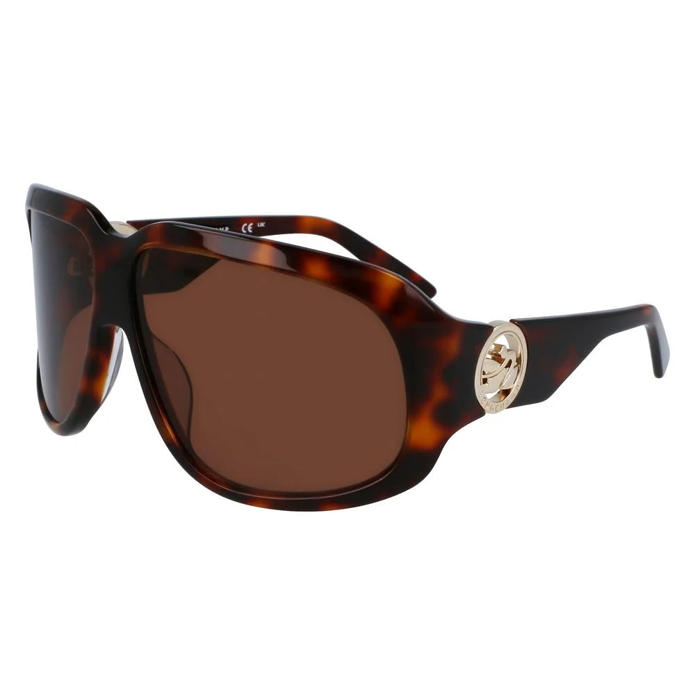 Longchamp Brown Acetate Sunglasses - Sunglasses