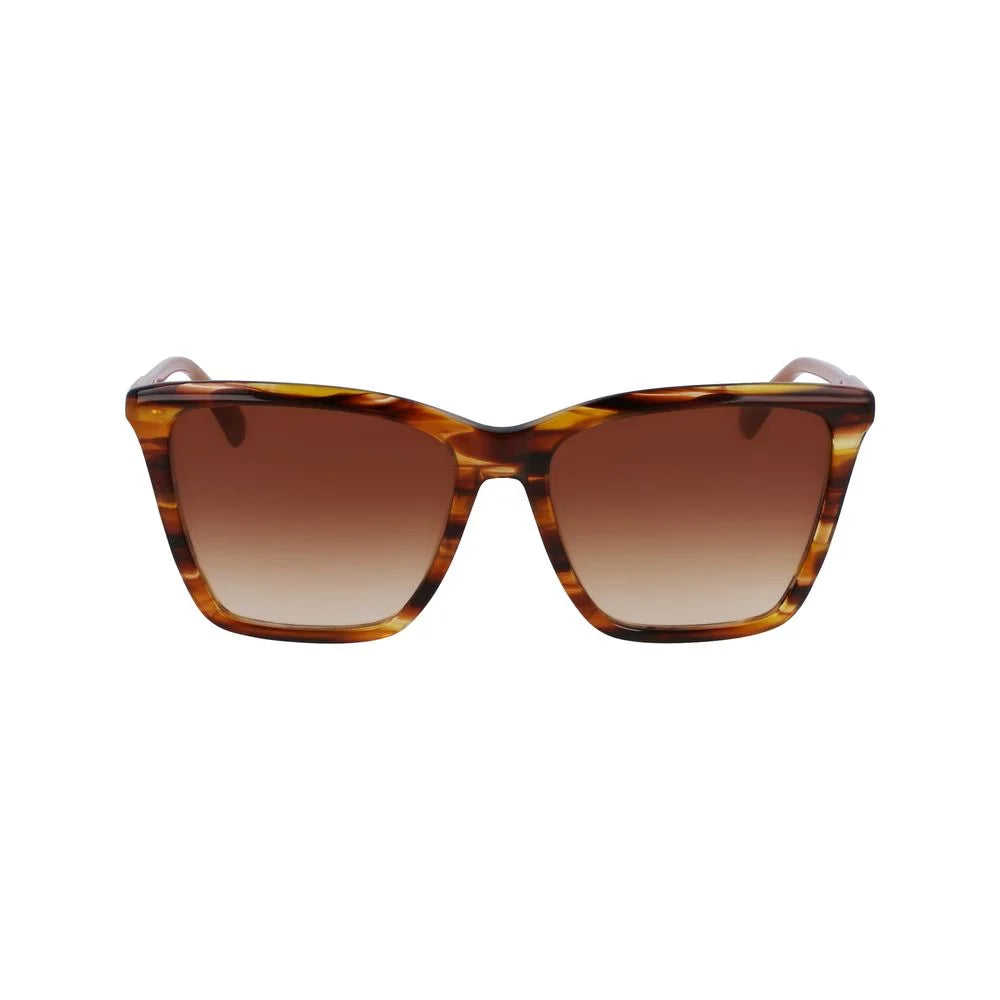 Longchamp Brown Acetate Sunglasses - Sunglasses