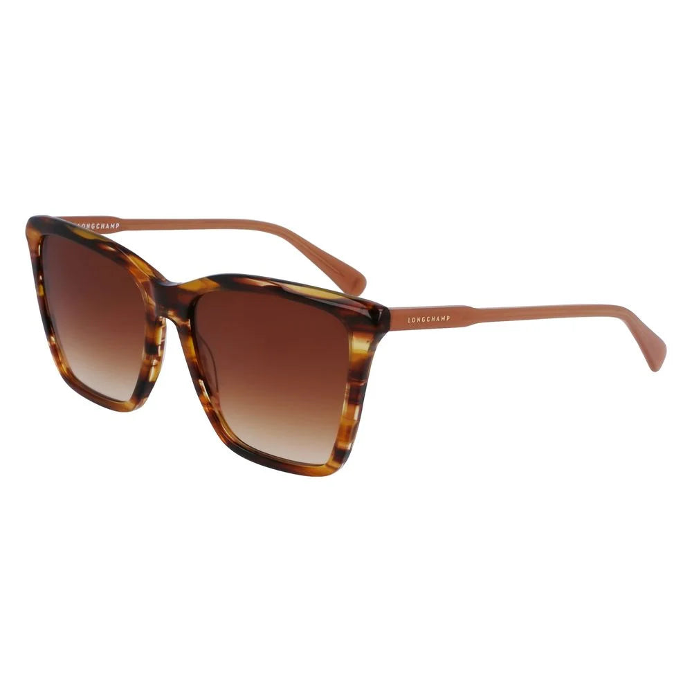 Longchamp Brown Acetate Sunglasses - Sunglasses