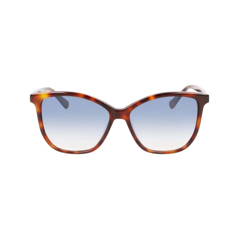 Longchamp Brown Acetate Sunglasses - Sunglasses