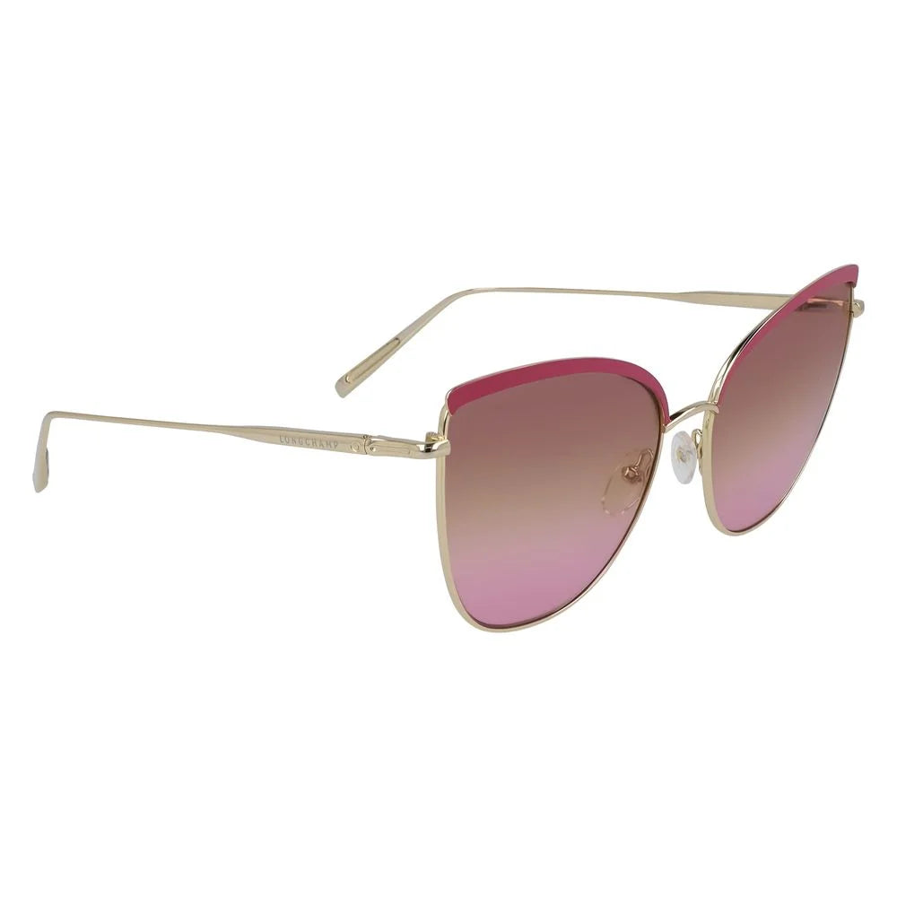 Longchamp Gold Metal Sunglasses - Sunglasses