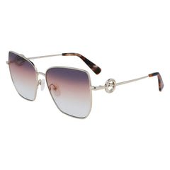Longchamp Gold Metal Sunglasses
