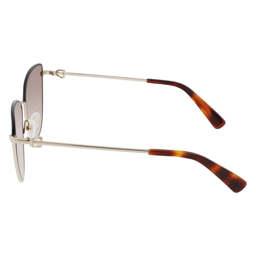 Longchamp Gold Metal Sunglasses - Sunglasses