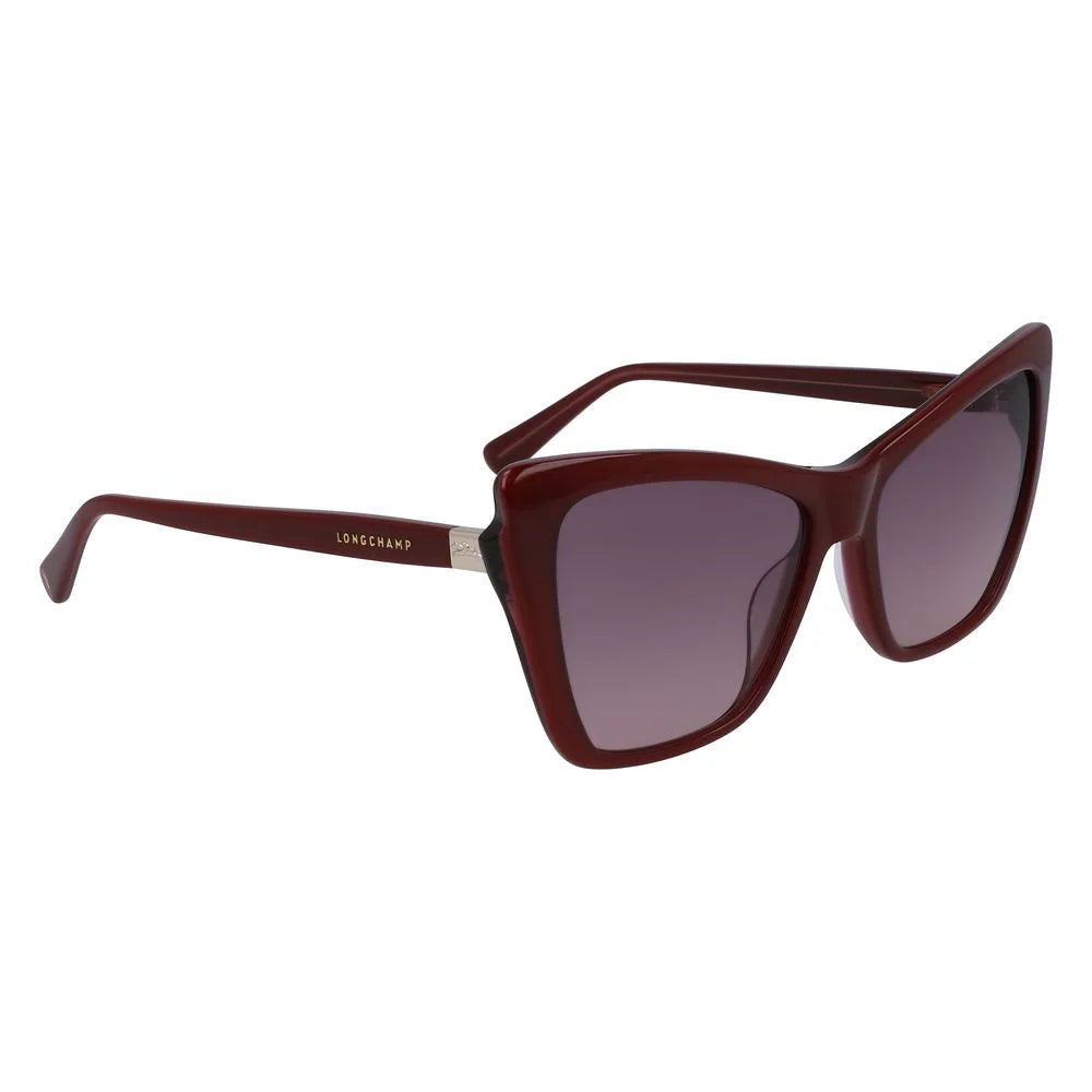 Longchamp Red Acetate Sunglasses - Sunglasses