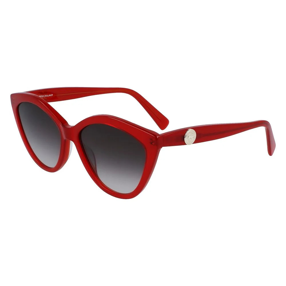 Longchamp Red Acetate Sunglasses - Sunglasses