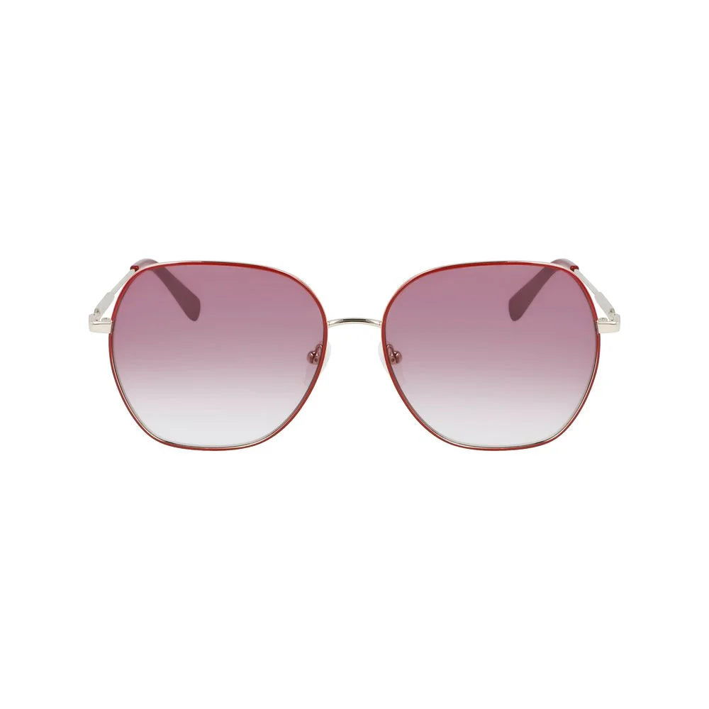 Longchamp Red Metal Sunglasses - Sunglasses
