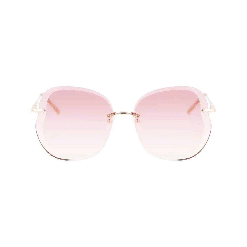 Longchamp Rose Gold Metal Sunglasses - Sunglasses