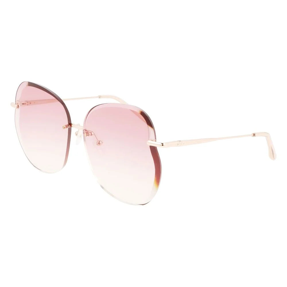 Longchamp Rose Gold Metal Sunglasses - Sunglasses