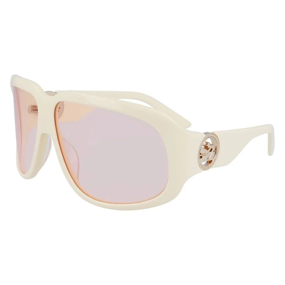 Longchamp White Acetate Sunglasses - Sunglasses