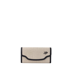 Loro Piana Beige Fabric And Leather Wallet - Wallets