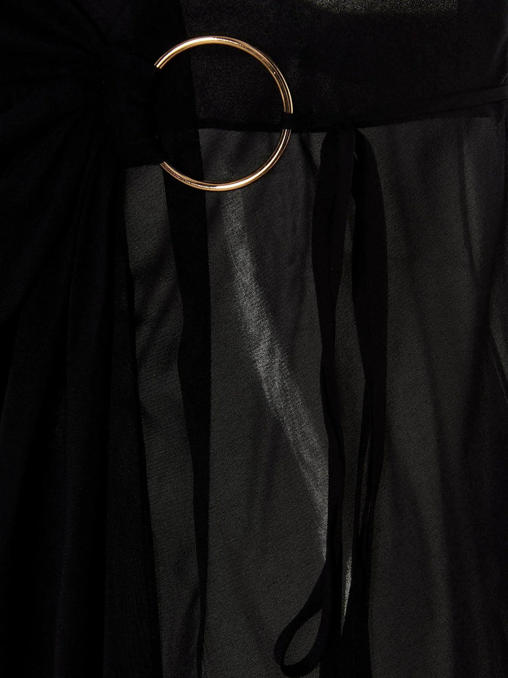 Louisa Ballou Black Silk Long Dress - S