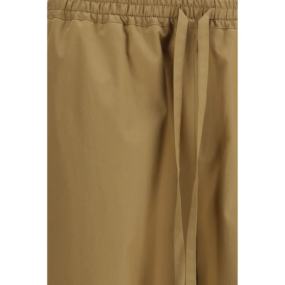 Loulou De Saison Beige Cotton Casual Pants