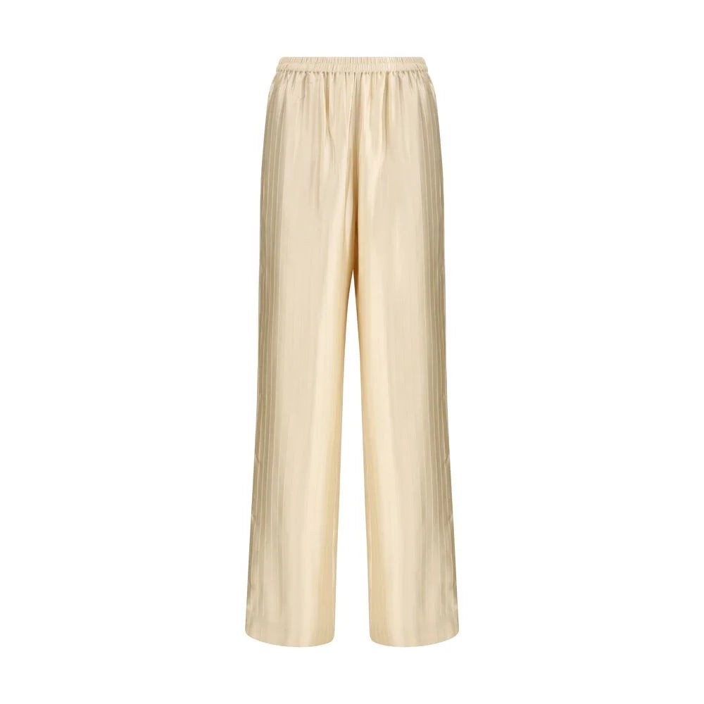 Loulou De Saison Cream Viscose Casual Pants