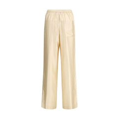 Loulou De Saison Cream Viscose Casual Pants