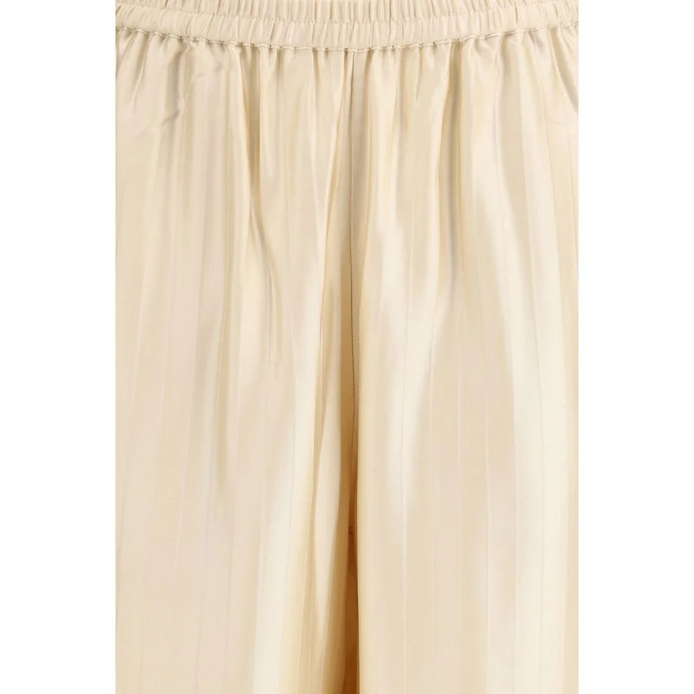 Loulou De Saison Cream Viscose Casual Pants