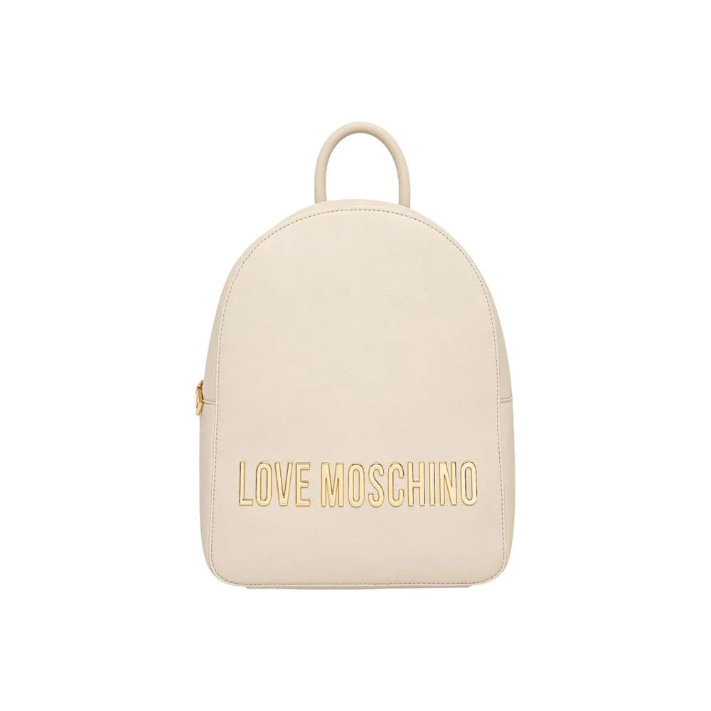 Love Moschino Beige Ryggsäck i Polyeten