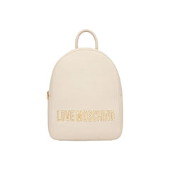 Love Moschino Beige Ryggsäck i Polyeten