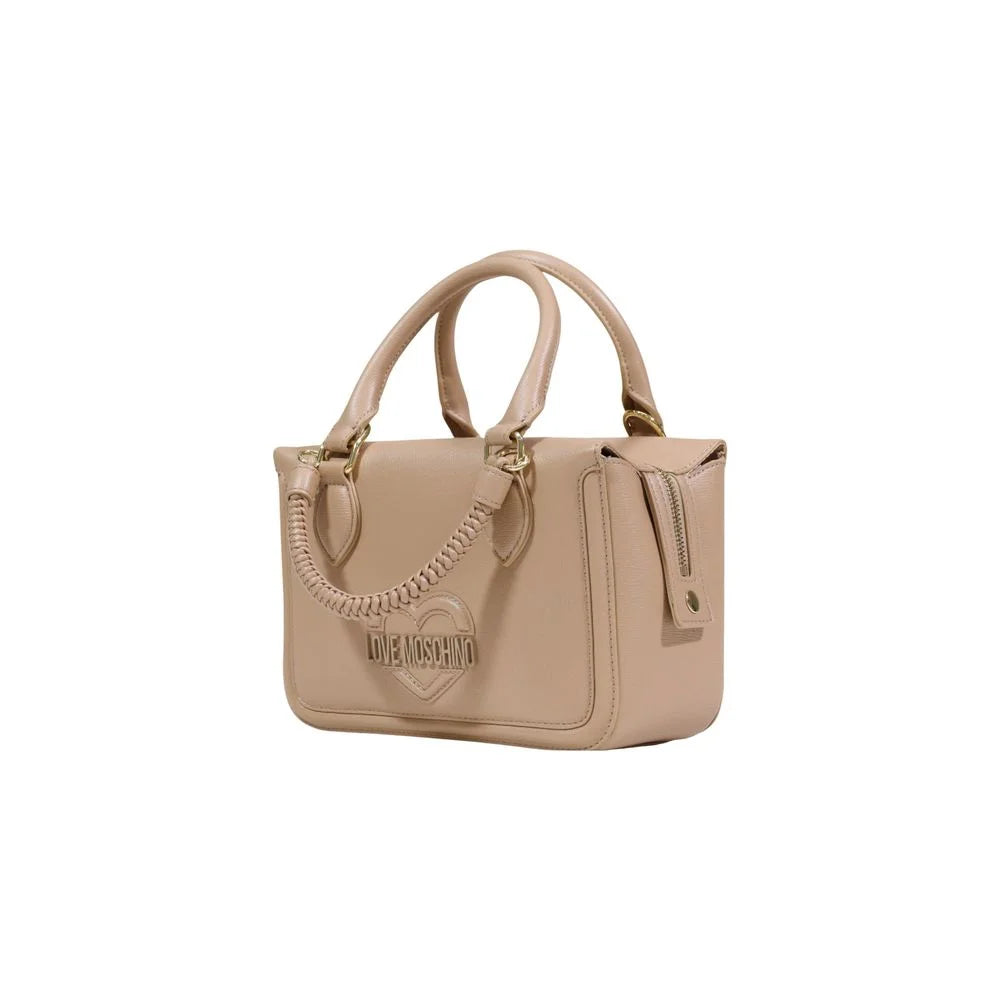 Love Moschino Beige Polyethylene Handbag