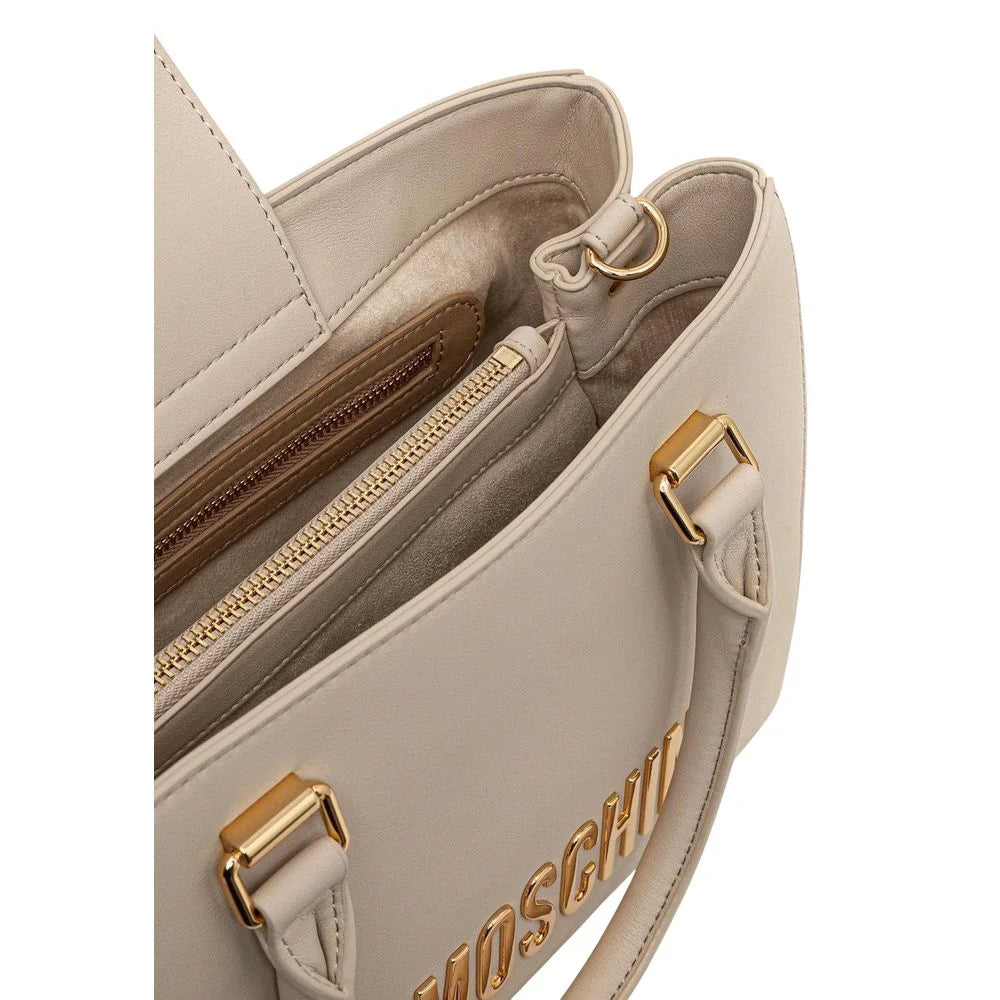Love Moschino Beige Polyethylene Handbag