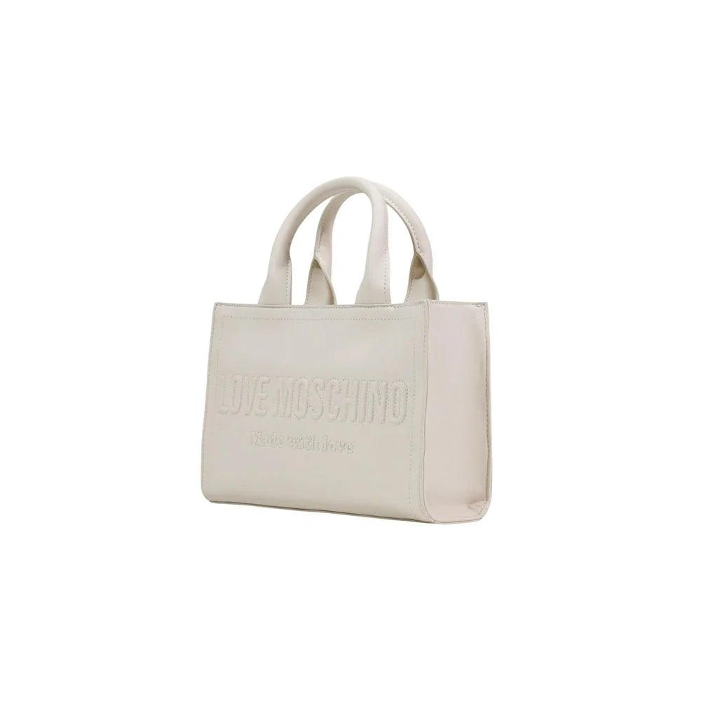 Love Moschino Beige Polyethylene Handbag