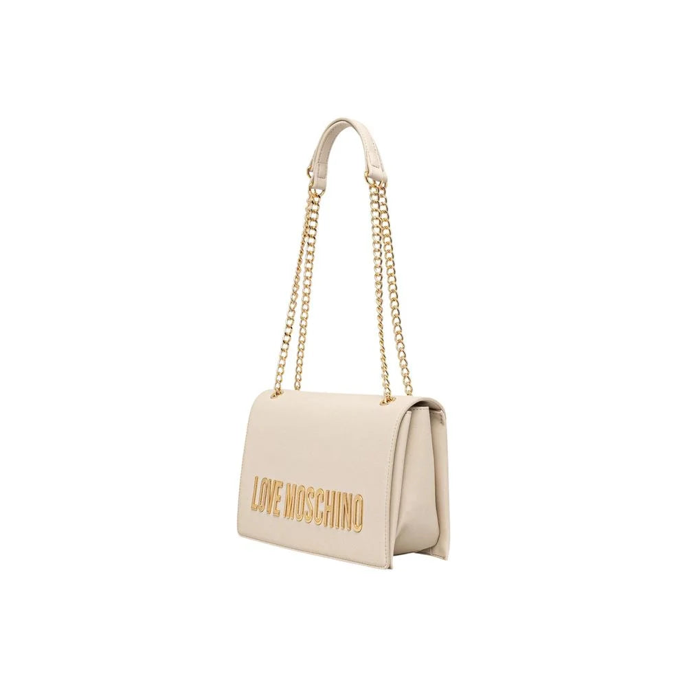 Love Moschino Beige Polyethylene Handbag