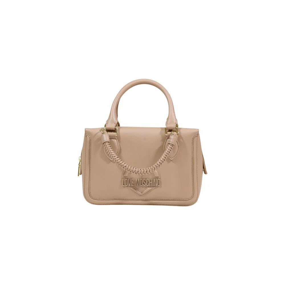 Love Moschino Beige Polyethylene Handbag