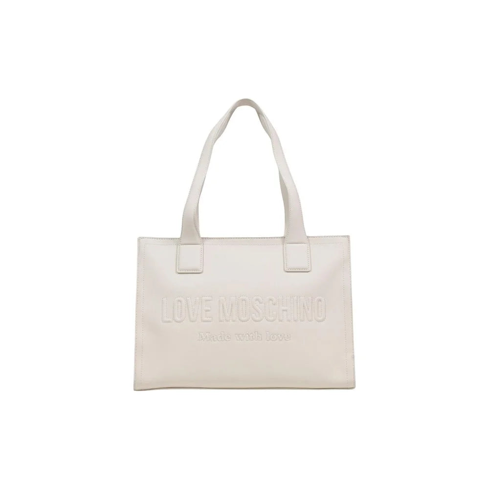 Love Moschino Beige Polyethylene Handbag