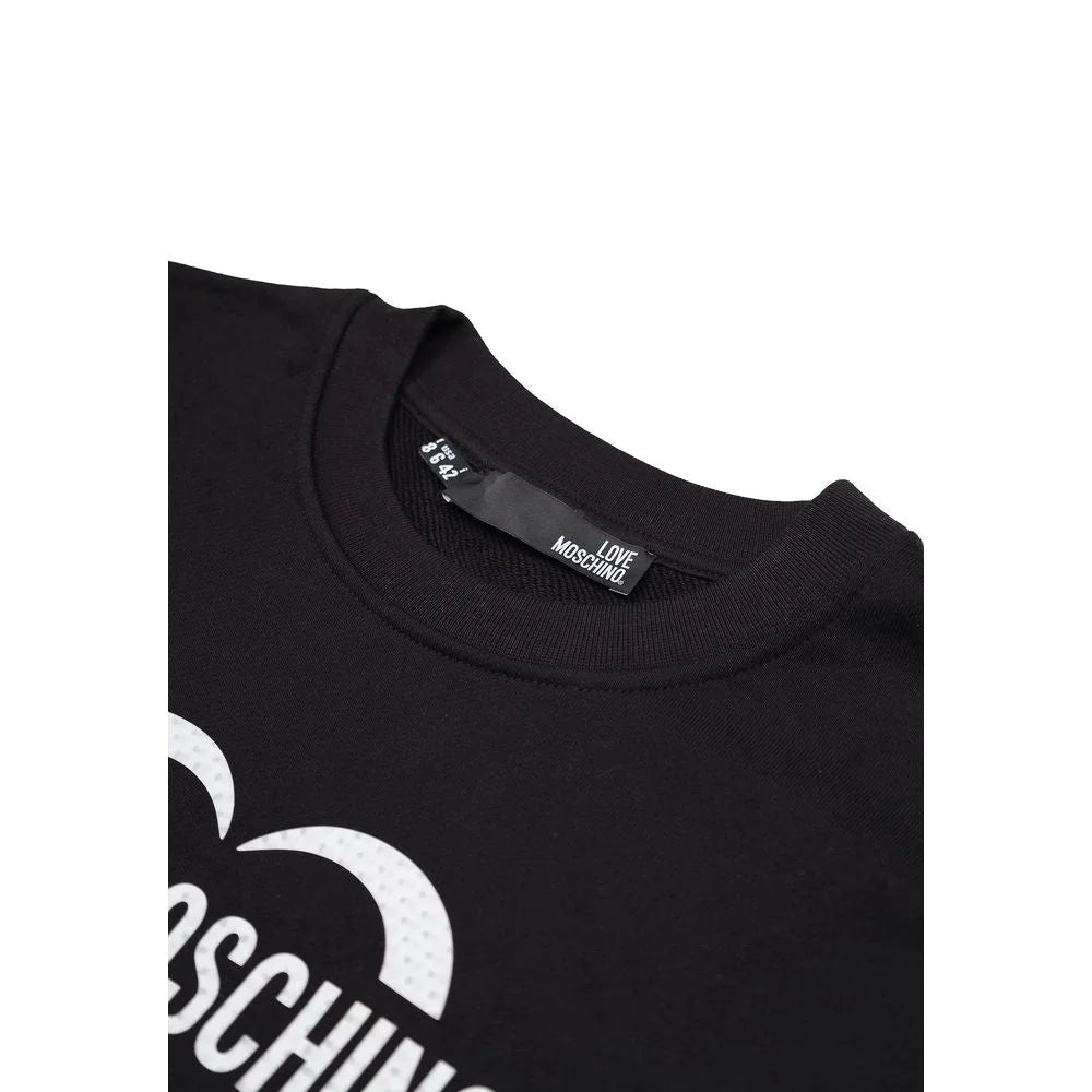 Love Moschino Black Cotton Sweatshirt - 42 | S
