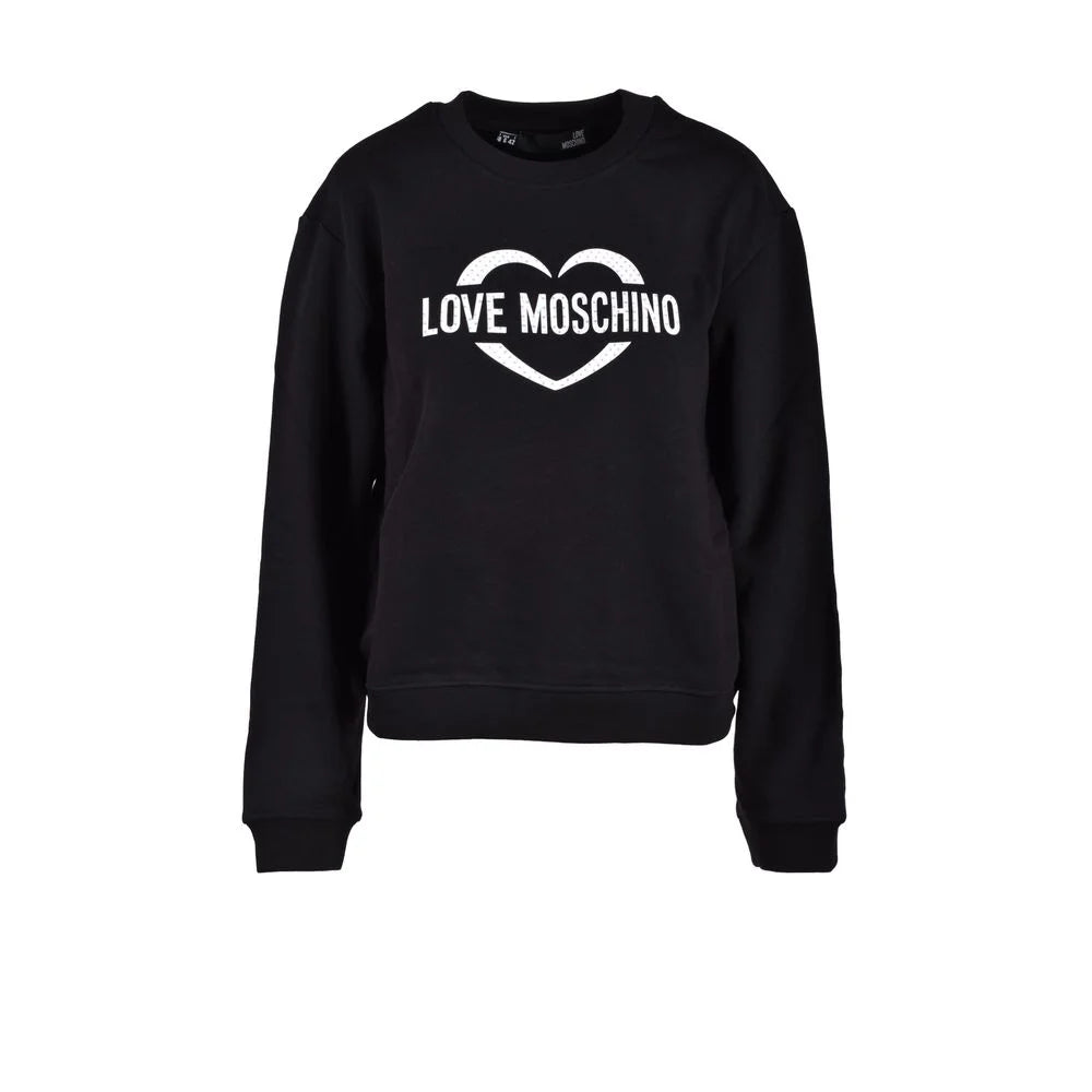 Love Moschino Black Cotton Sweatshirt - 42 | S