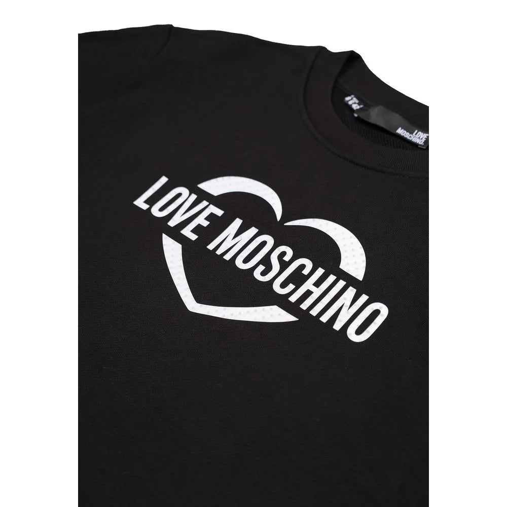 Love Moschino Black Cotton Sweatshirt - 42 | S