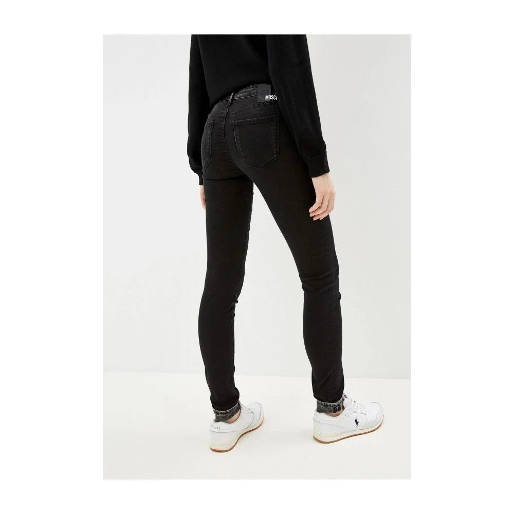 Love Moschino Black Cotton Women Jeans - W25 - Jeans
