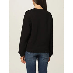 Love Moschino Black Cotton Women Sweater - Sweatshirts