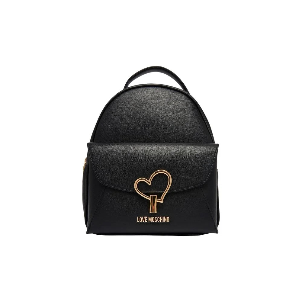 Love Moschino Black Polyethylene Backpack