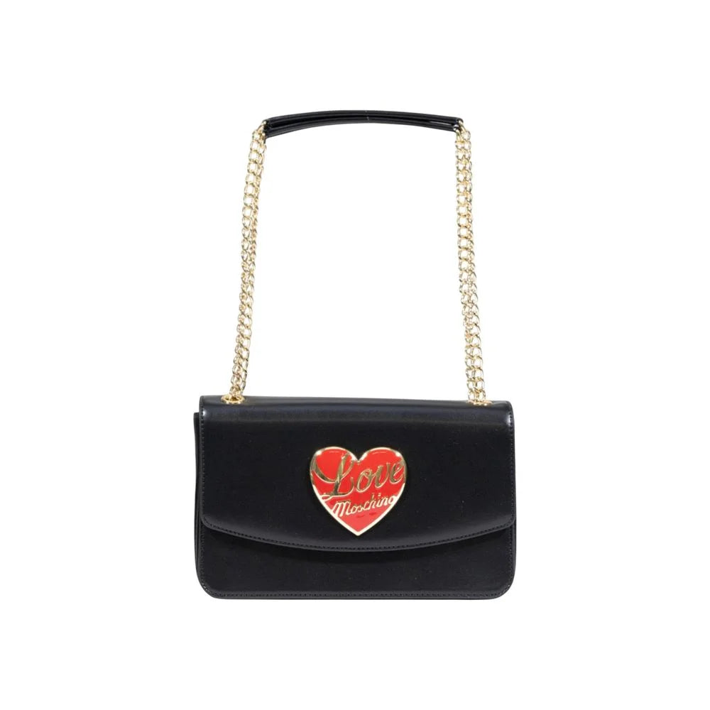 Sac à main en polyéthylène noir Love Moschino